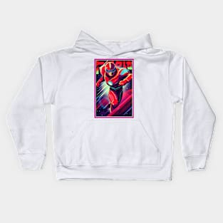 Retro Anime Comic Hero | Anime Origin | Vintage Anime Art Kids Hoodie